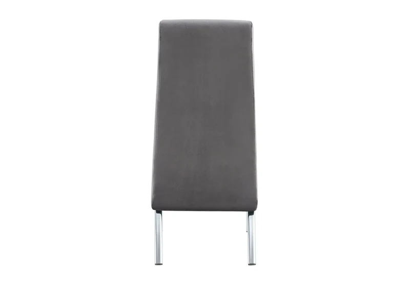 Lot 4 chaises chromé velours gris - Roy