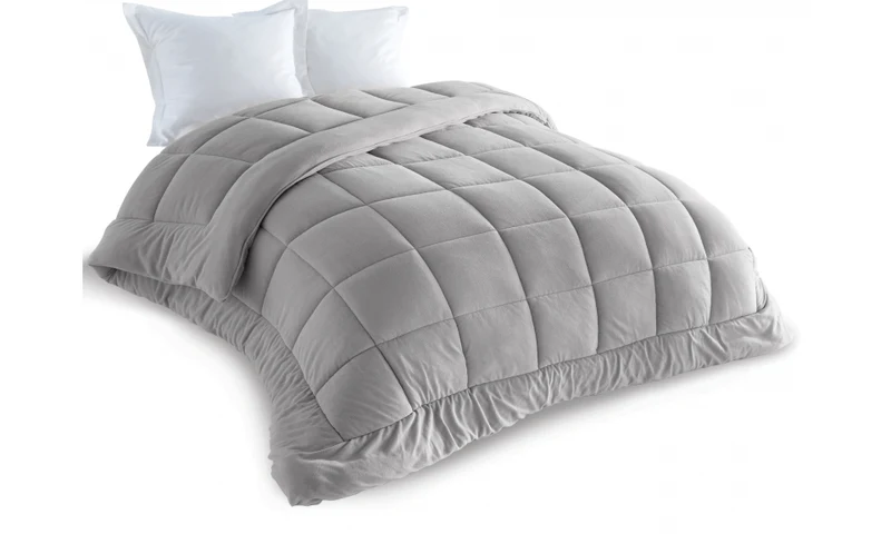 Couette 400gr/m² polaire biface gris - 240x260cm