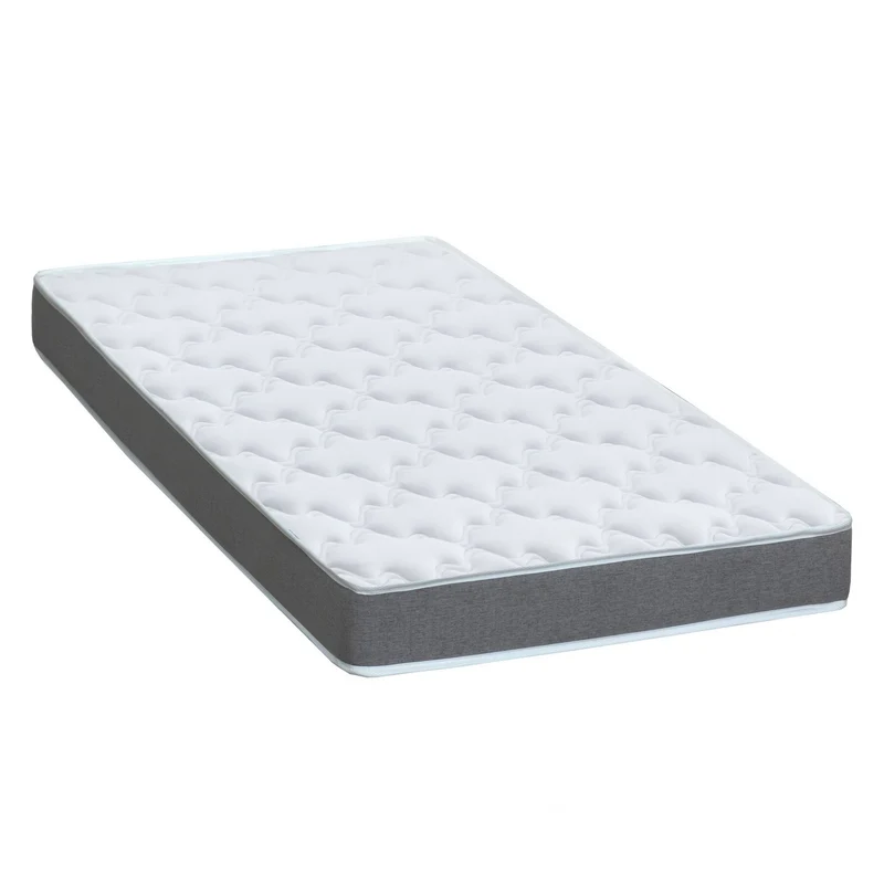 Ensemble lit électrique relaxation multi lattes + Matelas Mousse à mémoire de forme Couleur Beige 2x80 x 200