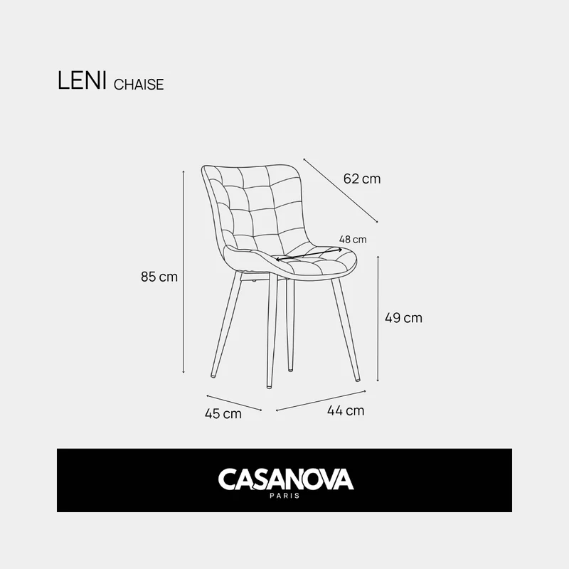 LOT LENI - CHAISE