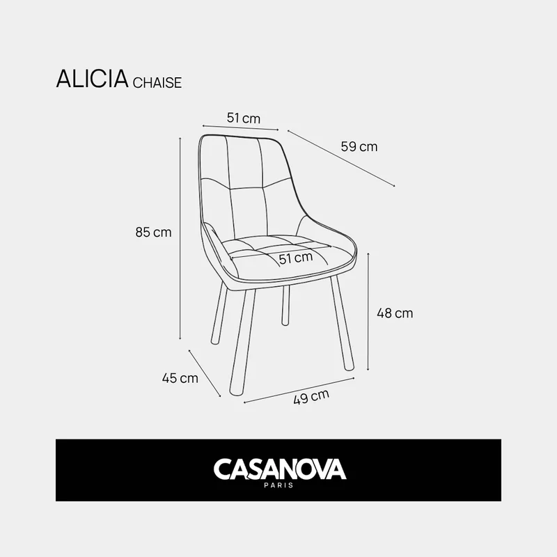 LOT ALICIA - CHAISE