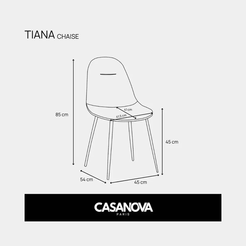 LOT TIANA - CHAISE