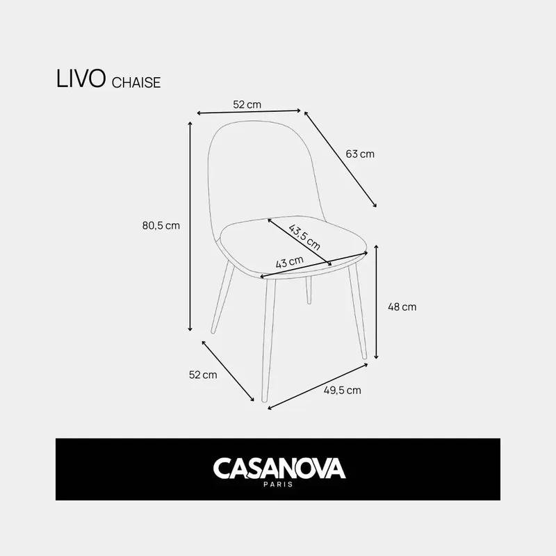 LOT LIVO - CHAISE