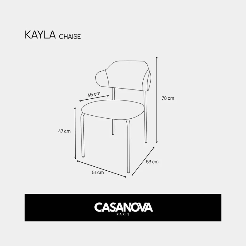 LOT KAYLA - CHAISE