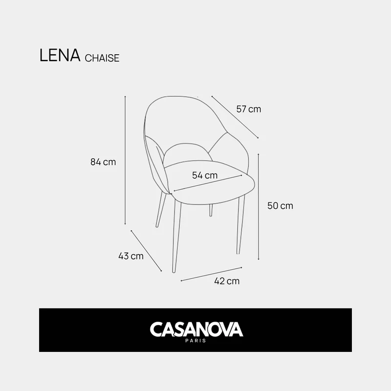 LOT LENA - CHAISE