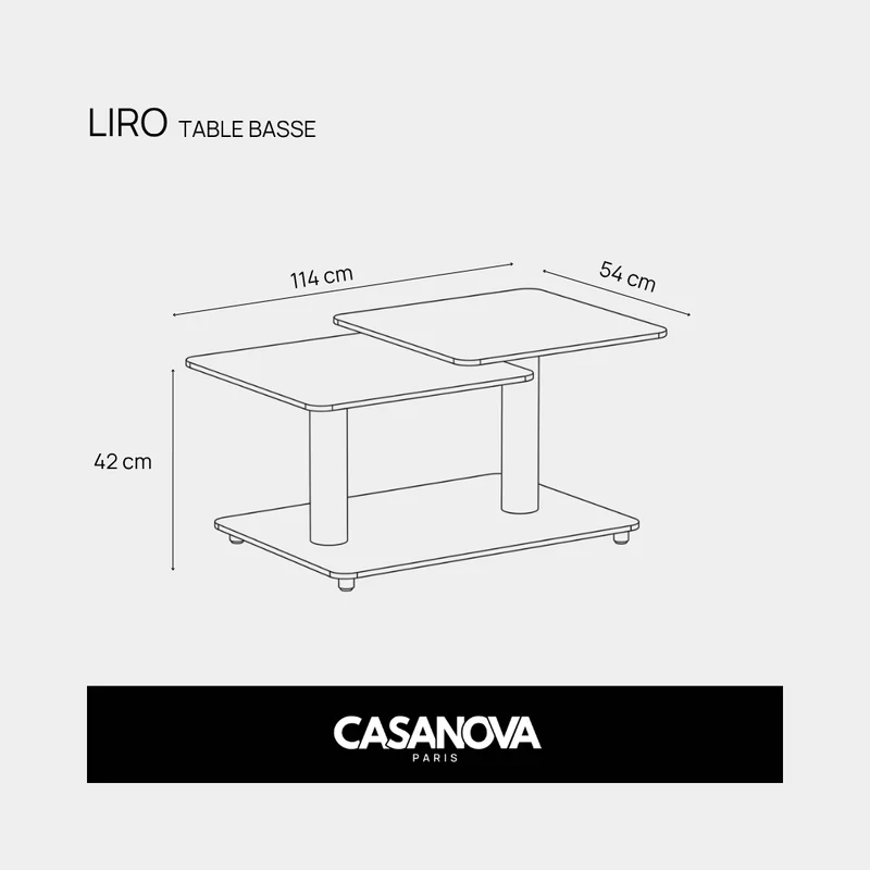 LIRO - TABLE BASSE