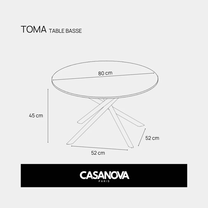 TOMA - TABLE BASSE