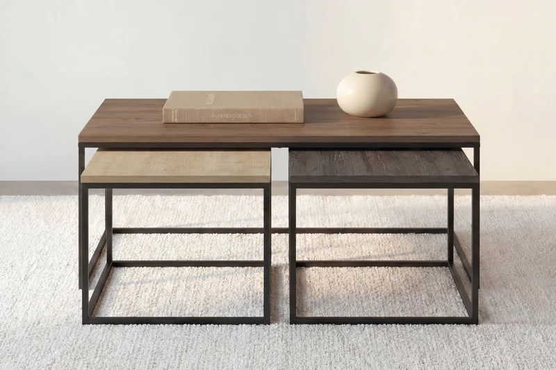TRIO OPAL - TABLE BASSE
