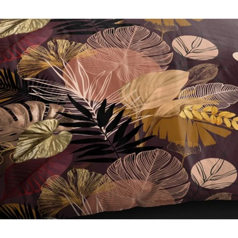 Parure de draps 4 pièces "Louna" drap housse 160 Palm Chic