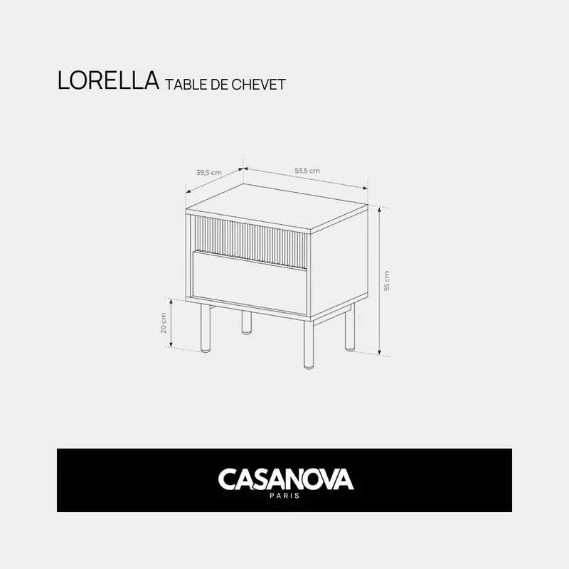 LORELLA - TABLE DE CHEVET