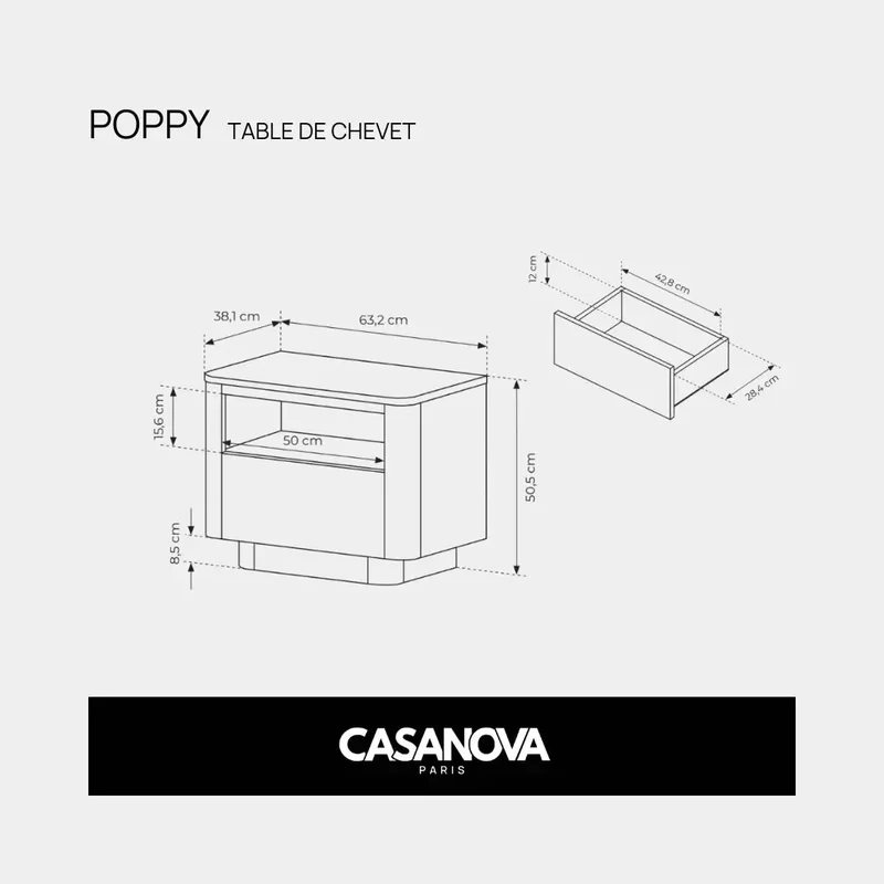POPPY - TABLE DE CHEVET