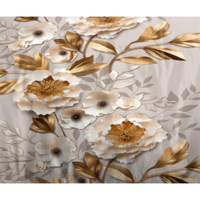 Parure de couette 3 pièces "Louna" 260 x 240 cm Or Igami