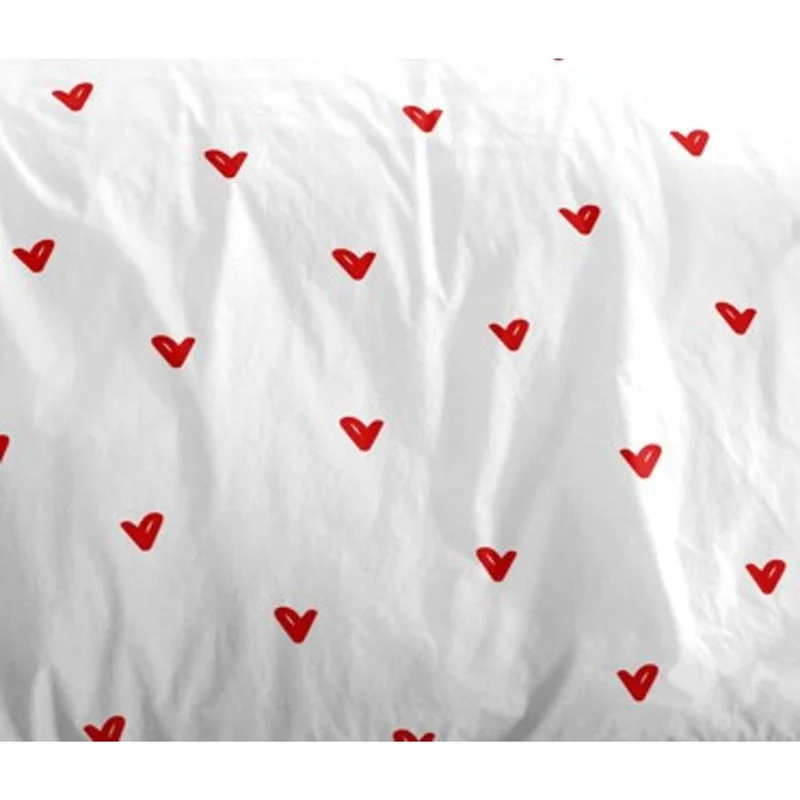 Parure de couette 3 pièces "Louna" 260 x 240 cm Love Rouge