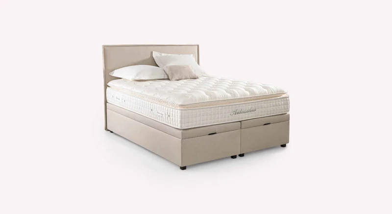 Lit coffre OUESSANT Luca Beige