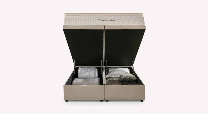 Lit coffre OUESSANT Luca Beige