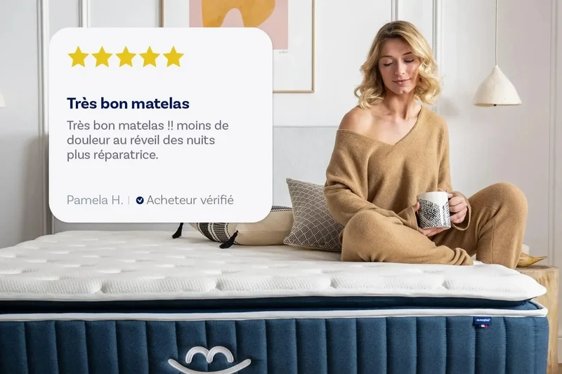 Matelas hybride luxe Victoria - mémoire de forme - 30cm