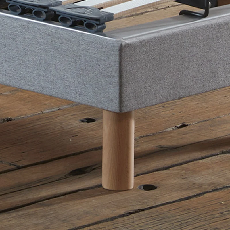 Lot de 2 lits électriques de relaxation multi lattes lisse Gris 2x70 x 190