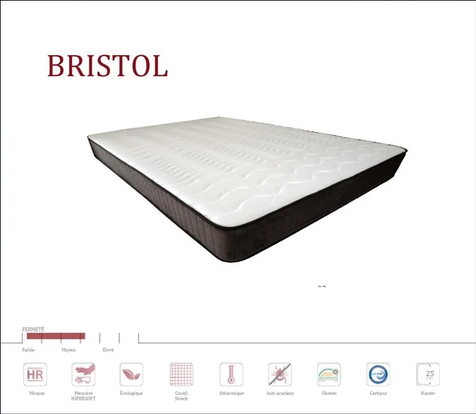 Matelas BRISTOL - Confort Inégalé