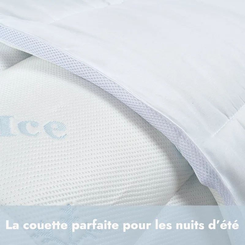 Ice Cool - Couette été rafraîchissante microfibre respirant technologie Quick-Dry 300 g/m²