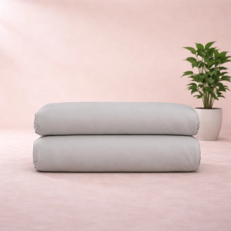 Harmonie - Drap housse gris respirant, doux et hypoallergénique