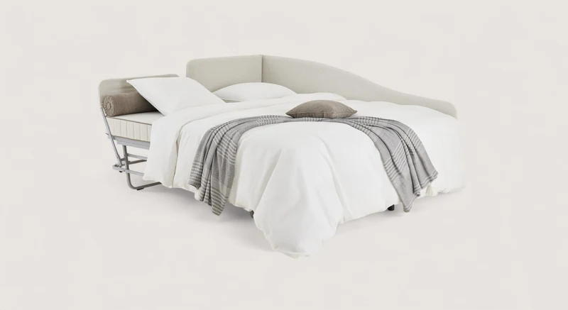 Lit gigogne méridienne BRENDA Guard Natural / Guard/12-Taupe