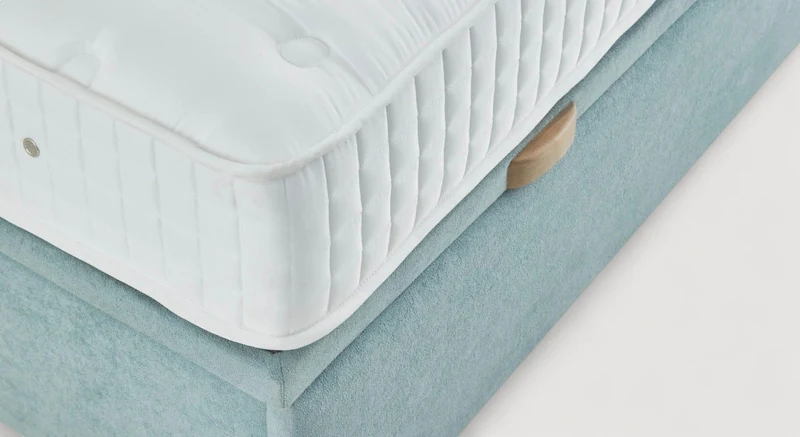 Pack lit coffre, matelas et tête de lit NOE