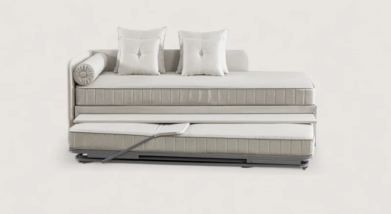Lit gigogne NOLAN Margon Basic Brick / Cotton Touch/514-White