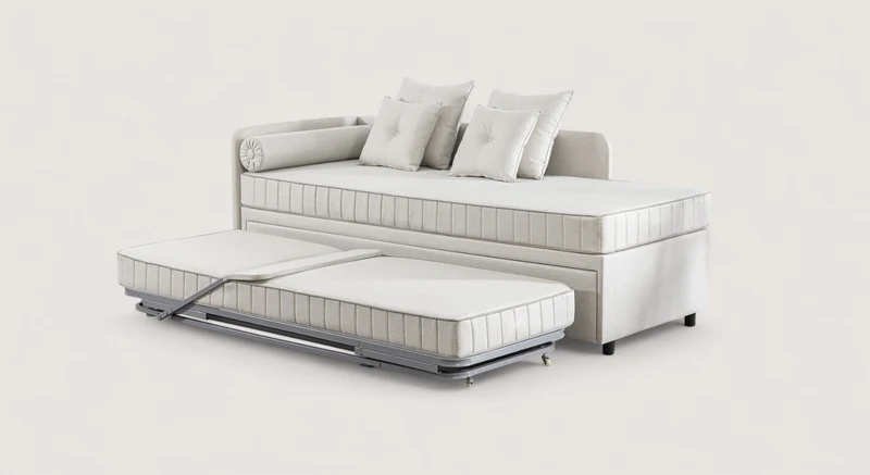 Lit gigogne NOLAN Margon Basic Brick / Cotton Touch/514-White