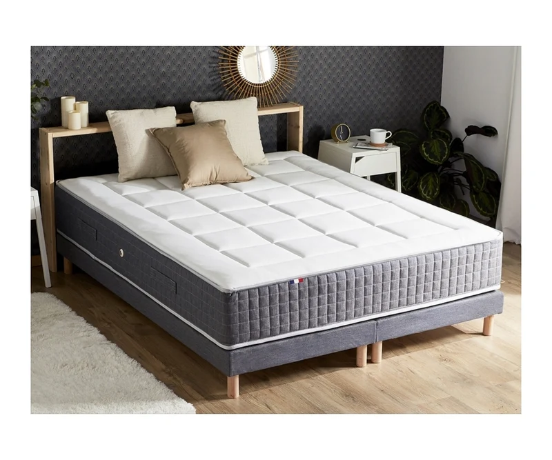 Matelas ressorts 30 cm 7 zones mémoire de forme 140x190 cm
