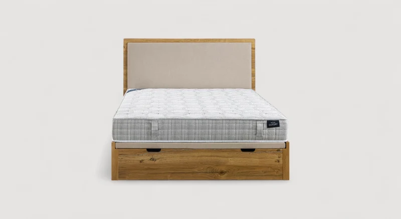 Tête de lit ALICE Bois Estepa / Indigo/5-Beige