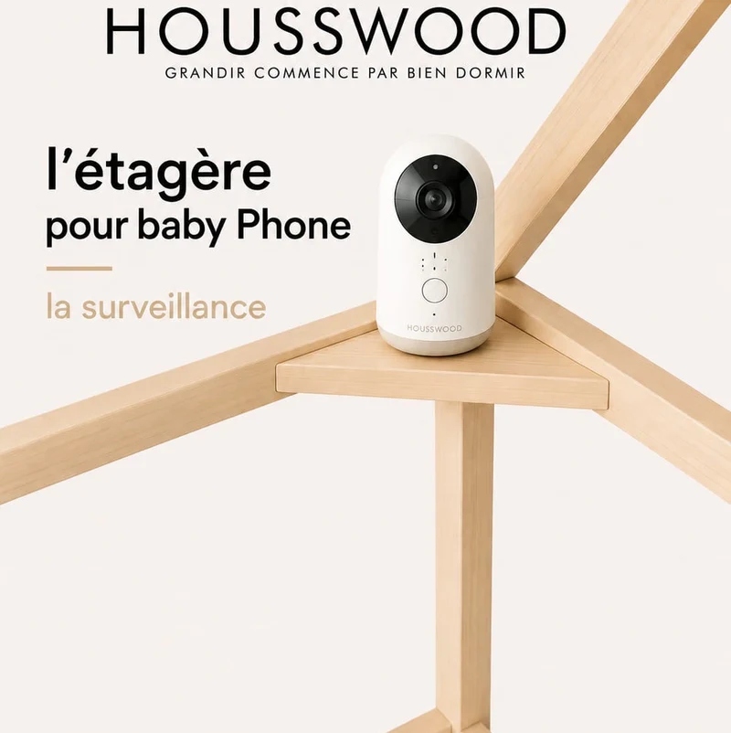 Étagère babyphone lit cabane Housswood