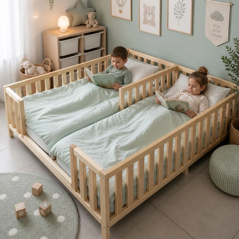 Lit kangourou en bois massif