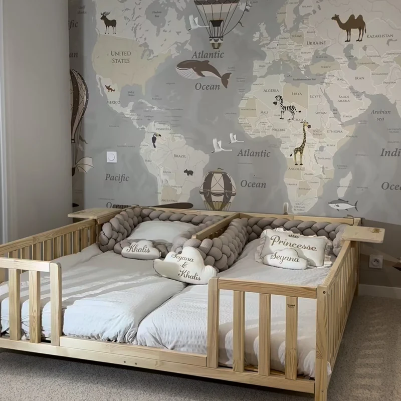 Lit kangourou en bois massif