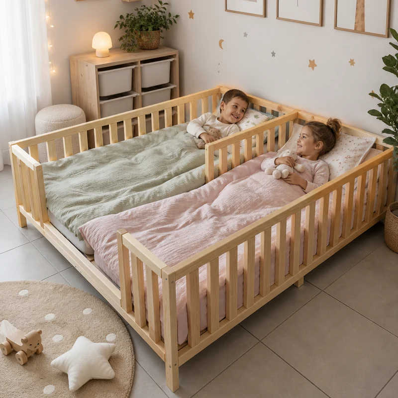 Lit kangourou en bois massif