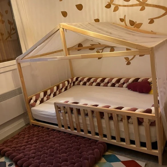 Lit cabane Koala en bois massif