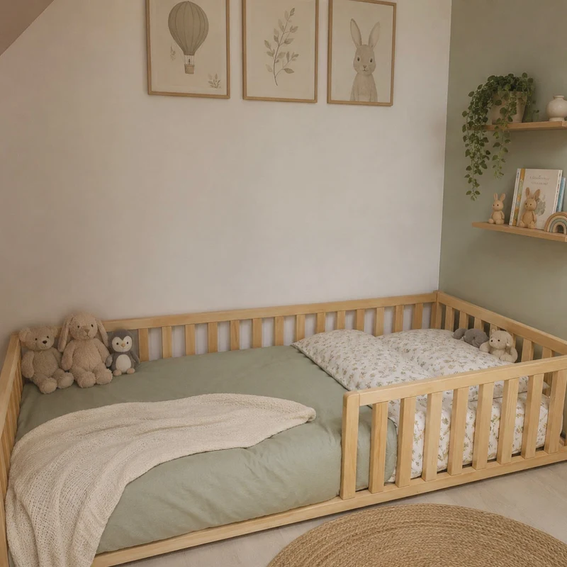 Lit Ourson en bois massif