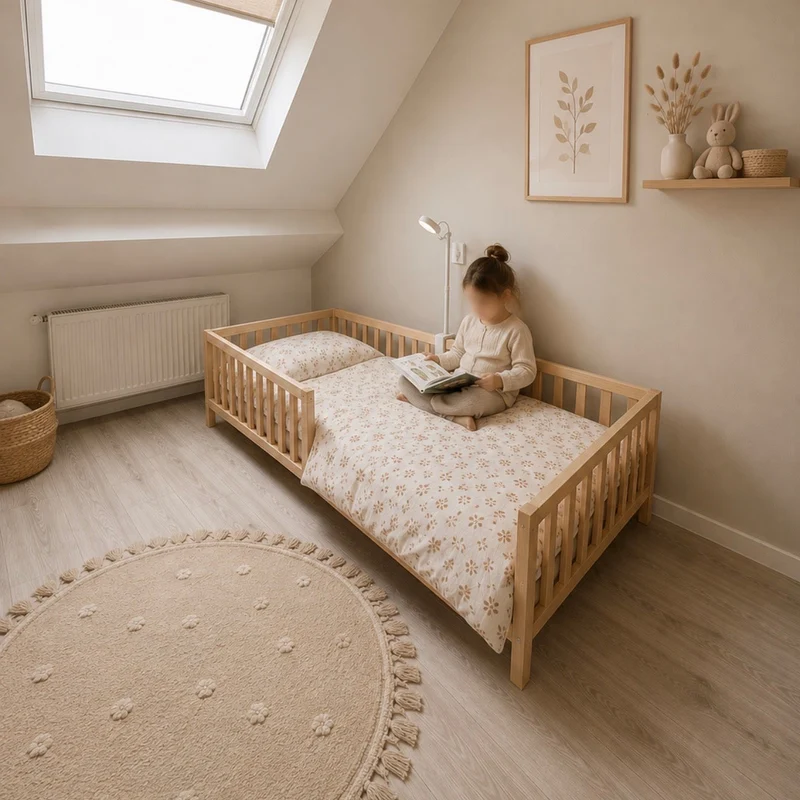 Lit Ourson en bois massif