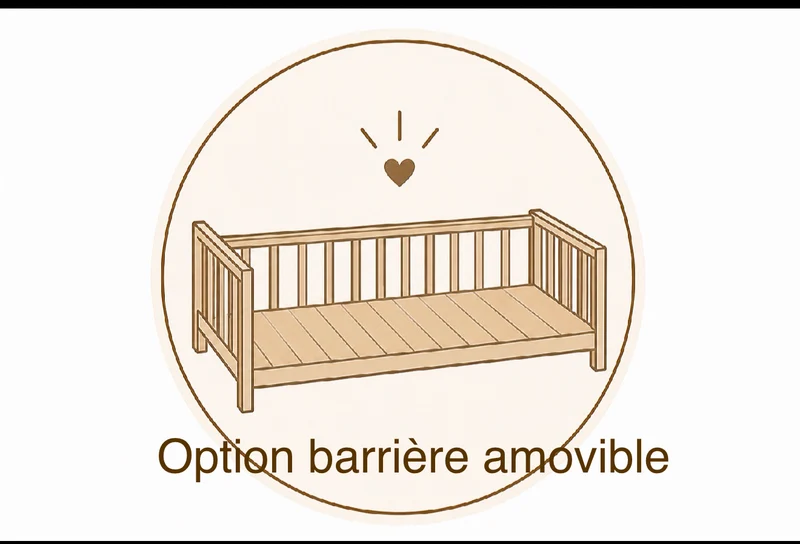 Lit Ourson en bois massif