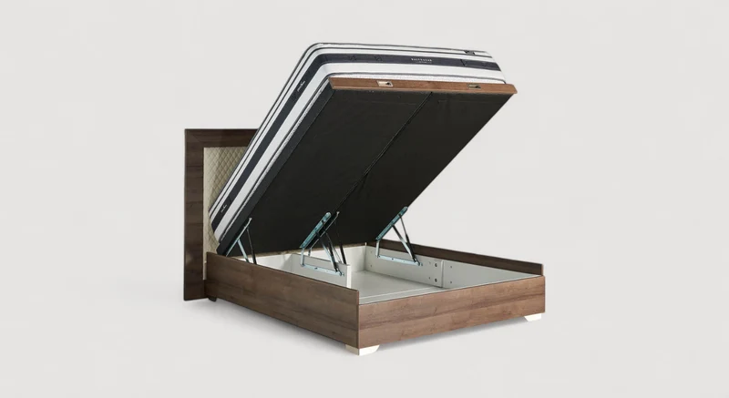 Lit coffre HUGO Bois Vermont Walnut