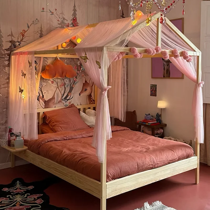 Lit enfant / ado Girafe en bois massif