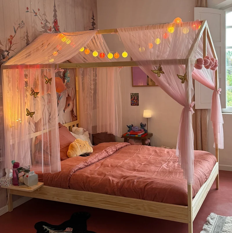 Lit enfant / ado Girafe en bois massif