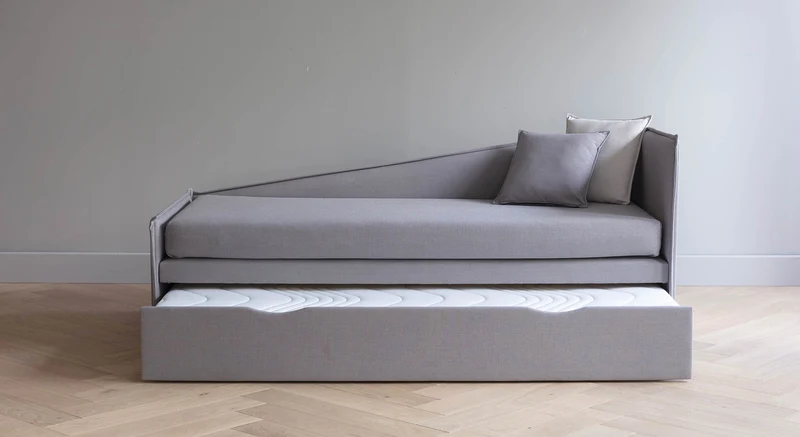 Lit gigogne méridienne Iadera Grey / Manta Prisma/9502-Grey