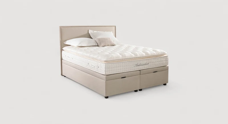 Lit coffre OUESSANT Luca Beige