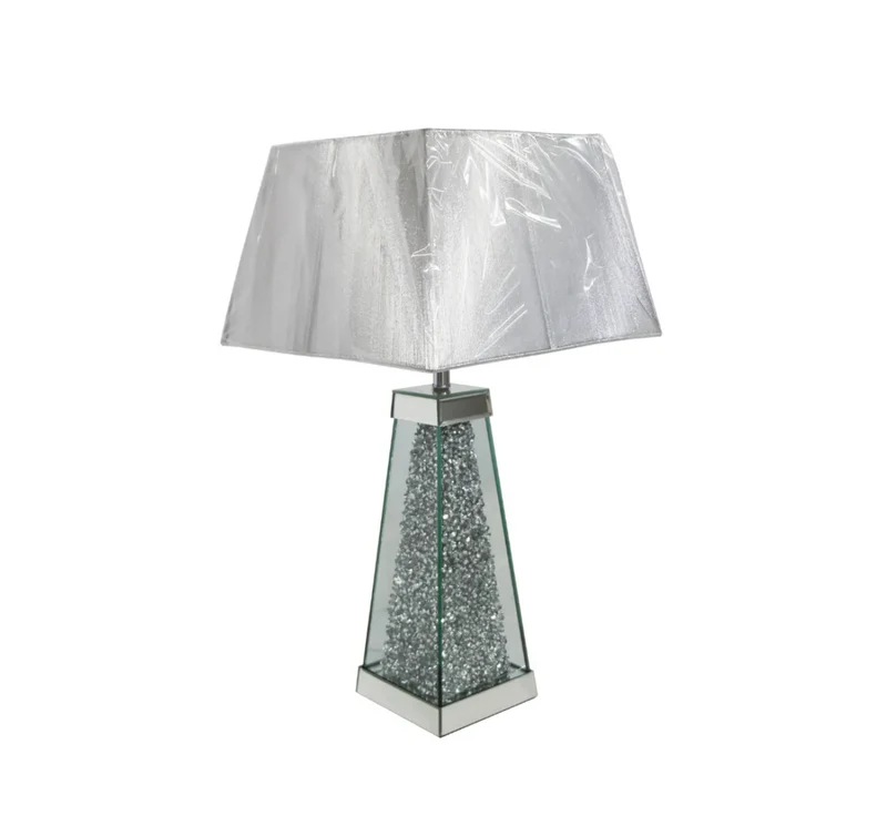 LAMPE STRASS 16X16X52cm