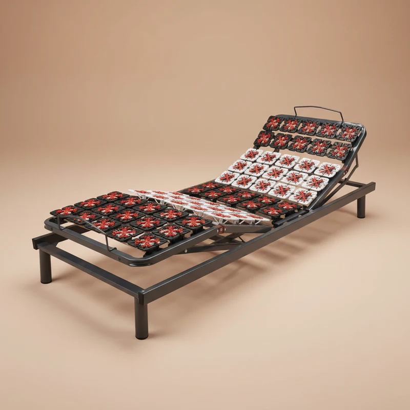 Multiplots - Sommier électrique à plots avec matelas haut de gamme et technologie OKIN
