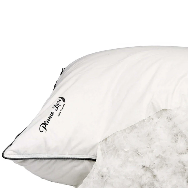 Hypnos - Traversin duvet et plumes de canard ergonomique tissu coton