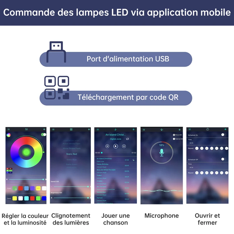 Vestiaire à l'entrée noir avec LED 5 crochets, banc à chaussures et 2 tiroirs ALPINESCREEN