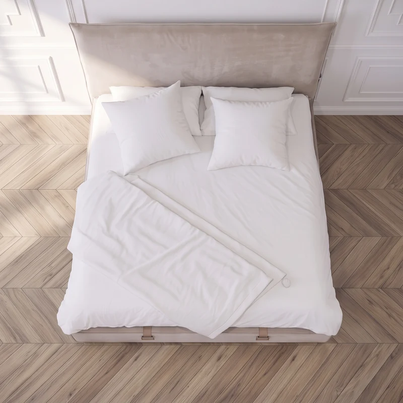 Lit Coffre Lovely - Velours Taupe