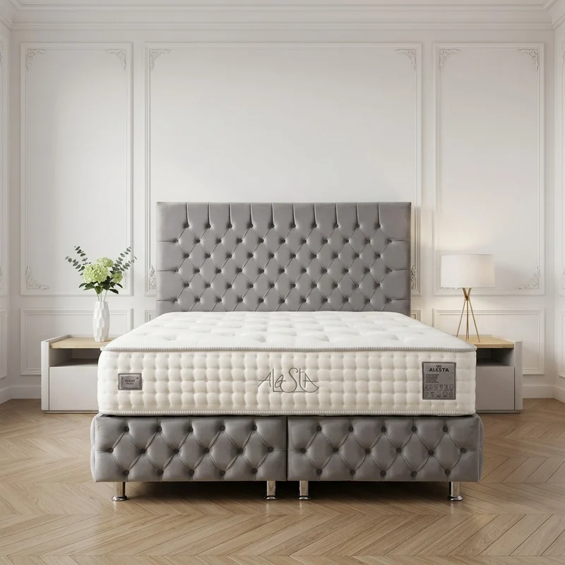 Lit Coffre Bella Gris