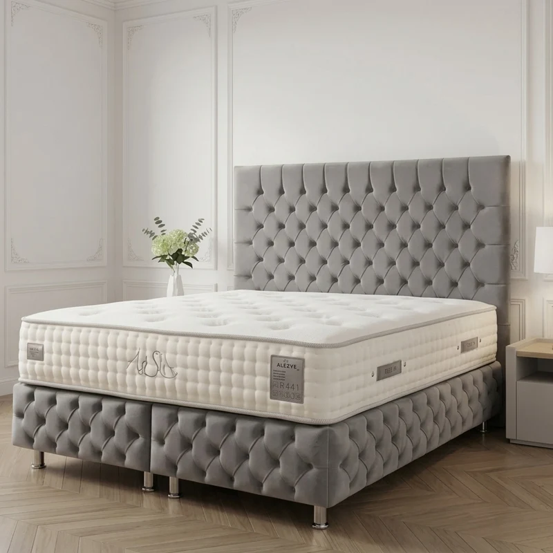 Lit Coffre Bella Gris